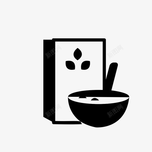 谷类食品早餐食品图标svg_新图网 https://ixintu.com 包装 早餐 谷类食品 食品 餐食