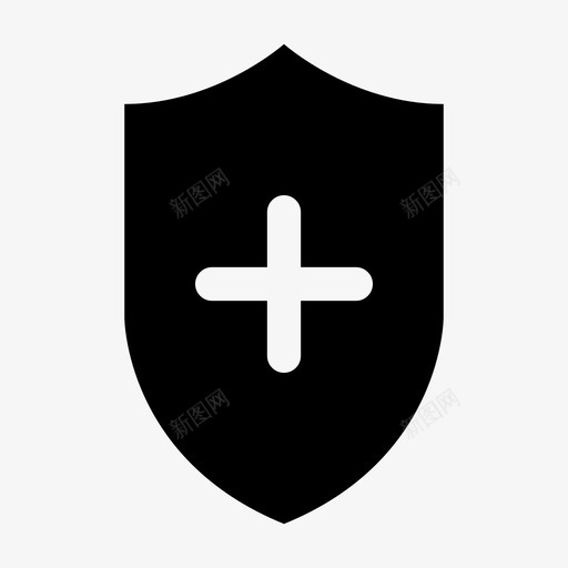 医疗盾十字救命图标svg_新图网 https://ixintu.com 医疗盾 医院 十字 救命 药房