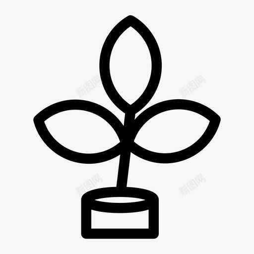 植物室内植物天然图标svg_新图网 https://ixintu.com 天然 室内植物 植物 盆栽