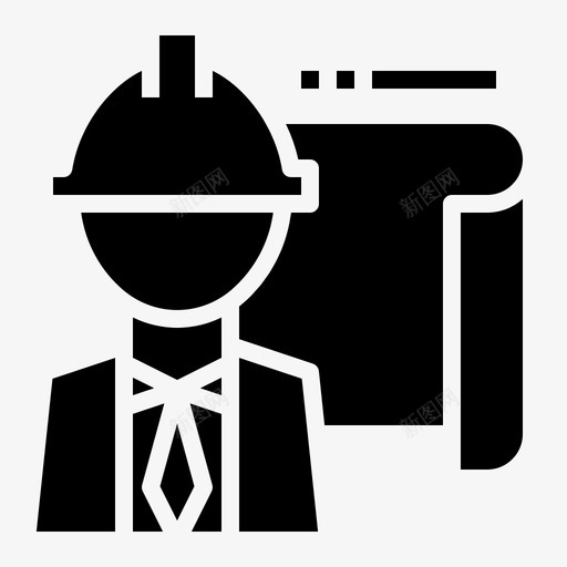 工程建筑师建筑图标svg_新图网 https://ixintu.com 商业和金融雕文 工业 工头 工程 建筑 建筑师