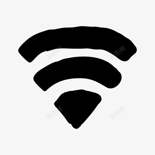 wifi涂鸦手绘图标svg_新图网 https://ixintu.com wifi 手绘 手绘材料设计图标 涂鸦