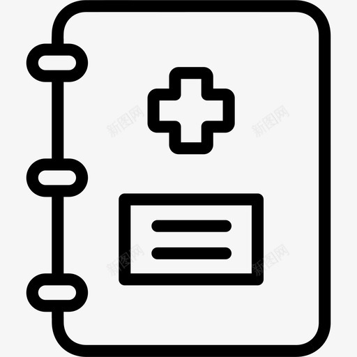 医学书剪贴板诊断图标svg_新图网 https://ixintu.com 剪贴板 医学书 处方 报告 药物 诊断