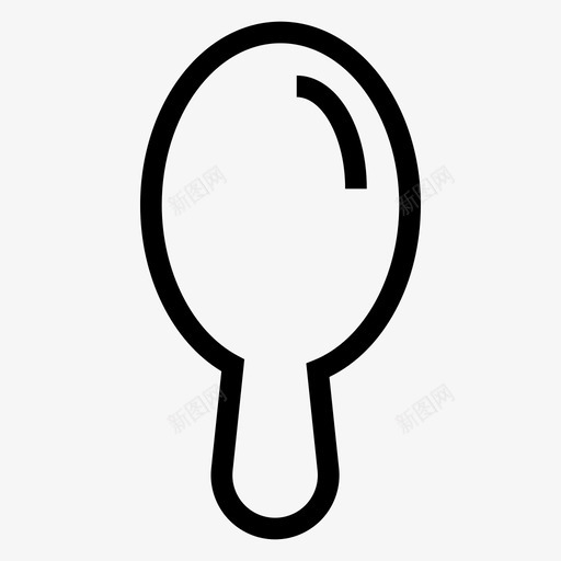 镜子商业展示图标svg_新图网 https://ixintu.com 反射 商业 展示 美容和水疗线图标第一卷 镜子
