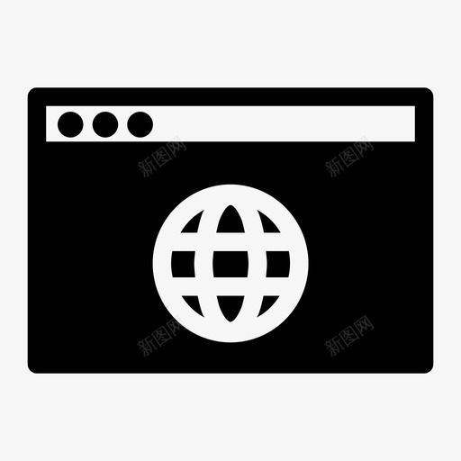 互联网浏览器浏览器界面通知图标svg_新图网 https://ixintu.com 互联网浏览器 浏览器界面 网络浏览器 通知