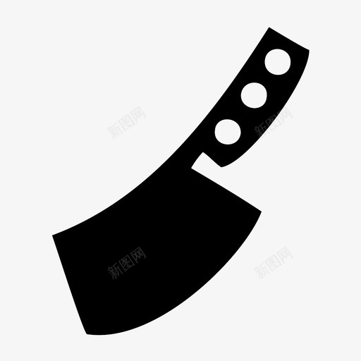 肉刀剁碎切肉刀图标svg_新图网 https://ixintu.com 切肉刀 剁碎 肉刀