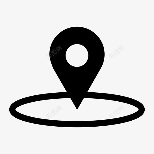 占位符检查点位置图标svg_新图网 https://ixintu.com 位置 占位符 地图销 检查点