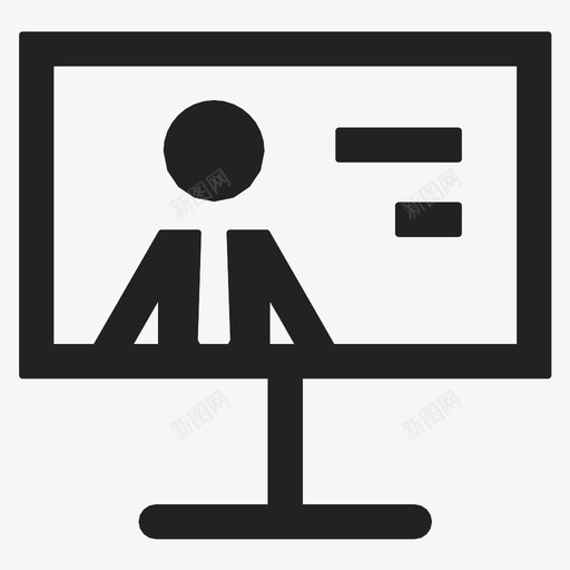 电视监视器新闻图标svg_新图网 https://ixintu.com 报道 新闻 电视 监视器