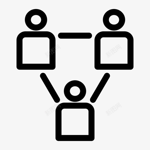 团队合作商业商人图标svg_新图网 https://ixintu.com 交流 商业 商人 团队合作