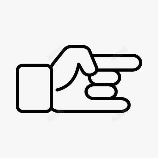 角手势手图标svg_新图网 https://ixintu.com 手 手势 摇滚 角 重 音乐