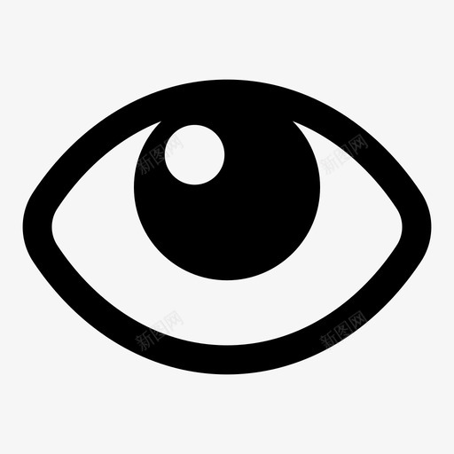 抬头眼睛视线图标svg_新图网 https://ixintu.com 手表 抬头 眼睛 视线 视觉
