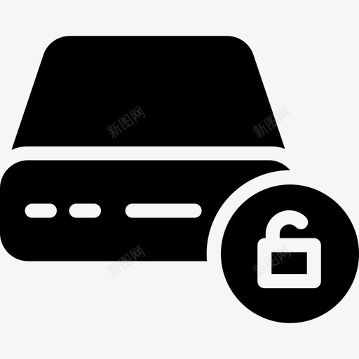 解锁数据库代理存储图标svg_新图网 https://ixintu.com 代理 存储 数据库卷6字形 解锁数据库