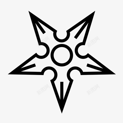 shuriken日本武器忍者星图标svg_新图网 https://ixintu.com shuriken shuriken忍者星 忍者星 日本武器 游戏