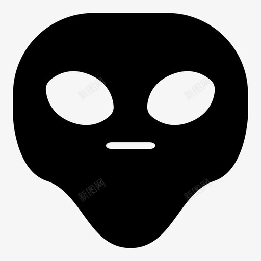 无脸外星人表情符号韩娜表情符号外星人版图标svg_新图网 https://ixintu.com 无脸外星人 表情符号 韩娜表情符号外星人版