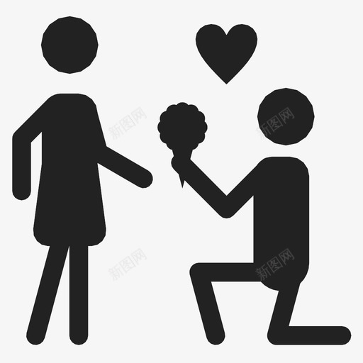 求婚花束约会图标svg_新图网 https://ixintu.com 求婚 爱情 约会 花束 鲜花