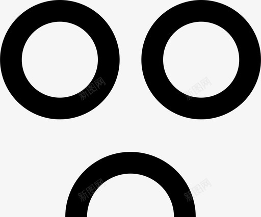 悲伤沮丧表情图标svg_新图网 https://ixintu.com 悲伤 惊讶 方方正正正的 沮丧 表情 震惊