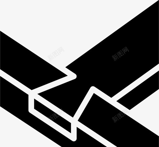 鸽接合建造建筑图标svg_新图网 https://ixintu.com 建筑 建筑实心 建造 木工 鸽接合