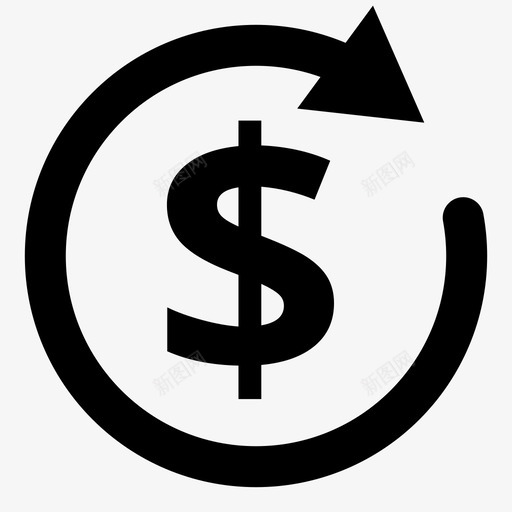 roi美元投资资金图标svg_新图网 https://ixintu.com roi美元 回报 投资 资金