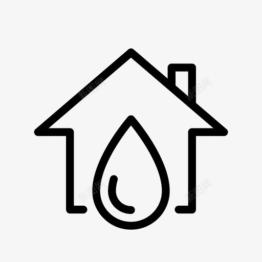 家庭用水用户界面图标svg_新图网 https://ixintu.com 家庭用水 用户界面