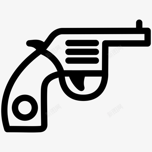 枪弹药手枪图标svg_新图网 https://ixintu.com 左轮手枪 弹药 手枪 枪 武器 物体