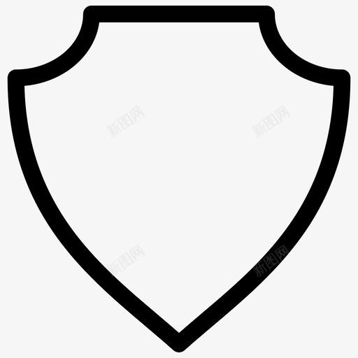 盾牌盔甲防护图标svg_新图网 https://ixintu.com 盔甲 盾牌 盾牌轮廓 防护