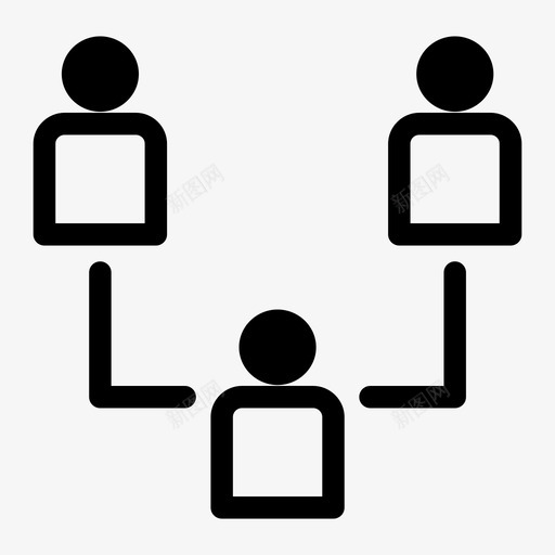 团队向量图标协作组svg_新图网 https://ixintu.com 协作 团队向量图标 管理 组