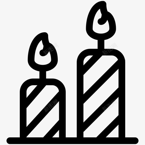 蜡烛生日聚会图标svg_新图网 https://ixintu.com 生日 聚会 聚会大纲 蜡烛