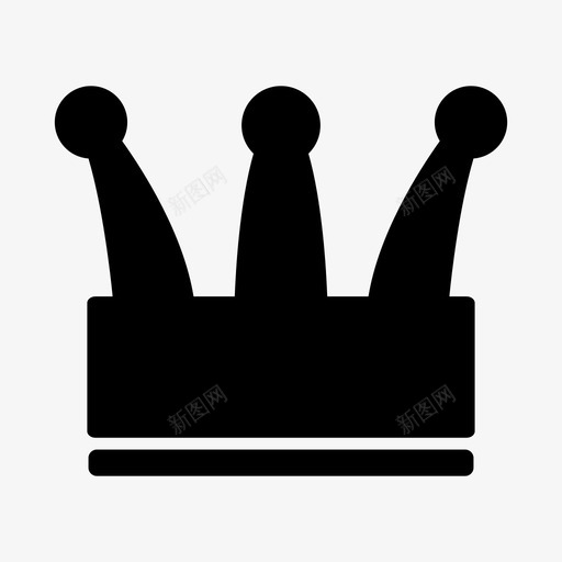 王冠国王王后图标svg_新图网 https://ixintu.com 国王 成功 标志 王冠 王后