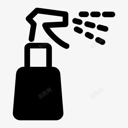 喷雾瓶喷雾器洒水图标svg_新图网 https://ixintu.com 喷射 喷雾器 喷雾瓶 水 洒水