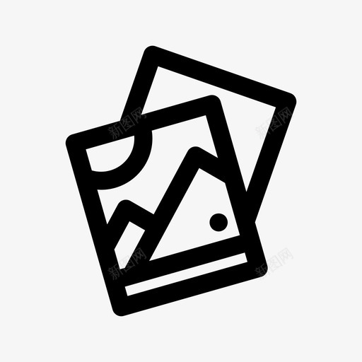 照片旅游图标svg_新图网 https://ixintu.com 图片 旅游 照片 生活图标勾勒出浓浓的轮廓