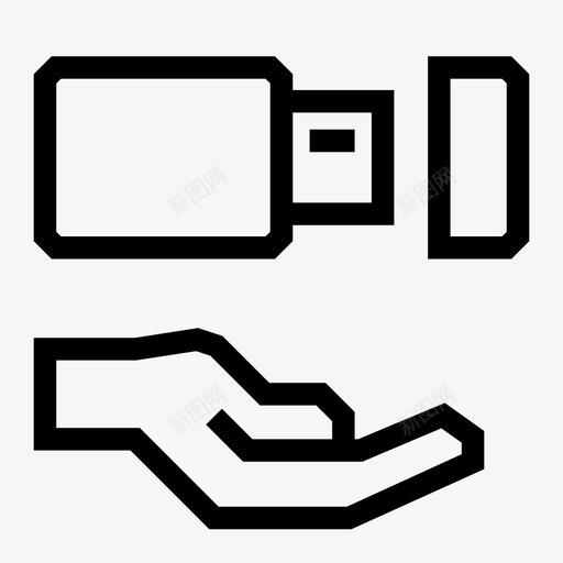 U盘驱动器闪存图标svg_新图网 https://ixintu.com U盘 手 闪存 驱动器