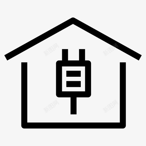 家用电家用电器插头图标svg_新图网 https://ixintu.com 住宅二期 家用电 家用电器 插头 物业