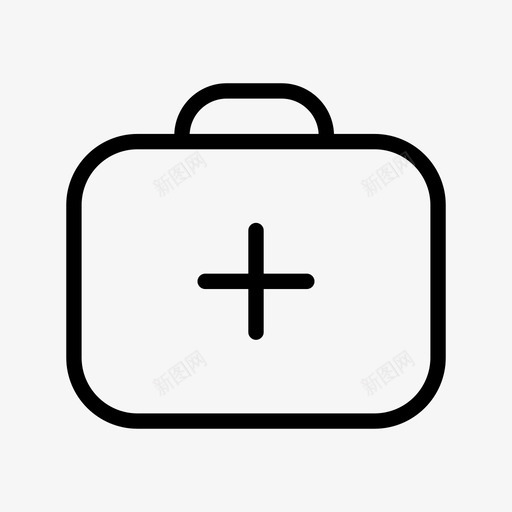 急救箱医生公文包医疗箱图标svg_新图网 https://ixintu.com 医生公文包 医疗箱 急救箱 药品