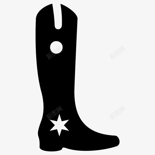 及膝靴服装时尚图标svg_新图网 https://ixintu.com 及膝靴 山地 时尚 服装 运动型 鞋类