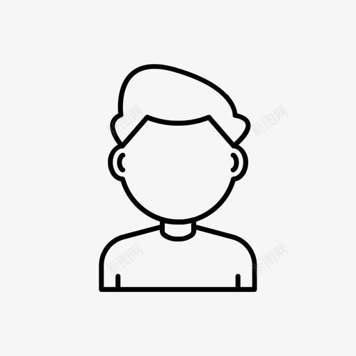 小家伙化身角色图标svg_新图网 https://ixintu.com 化身 小家伙 用户 男人 角色
