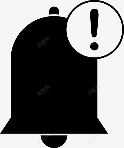 新通知警报应用程序图标svg_新图网 https://ixintu.com 应用程序 新通知 智能手机 警告 警报