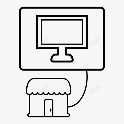 商店小工具笔记本电脑电脑图标svg_新图网 https://ixintu.com 东西 商店小工具 电脑 笔记本电脑