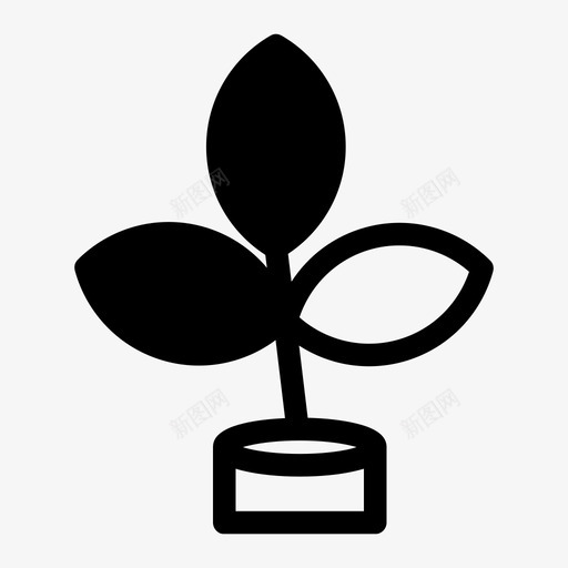 植物花卉种植图标svg_新图网 https://ixintu.com 植物 盆栽 种植 花卉