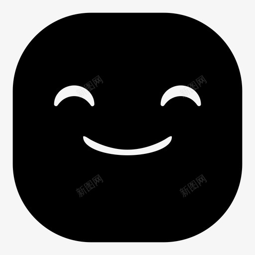微笑表情符号笑脸图标svg_新图网 https://ixintu.com 微笑 笑脸 表情符号 韩娜表情符号版本