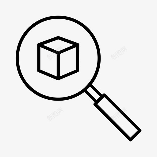 送货搜索包裹跟踪图标svg_新图网 https://ixintu.com 包裹 物流 跟踪 送货搜索