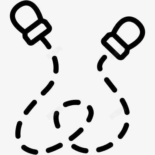 跳绳运动跳跃图标svg_新图网 https://ixintu.com 跳绳 跳跃 运动