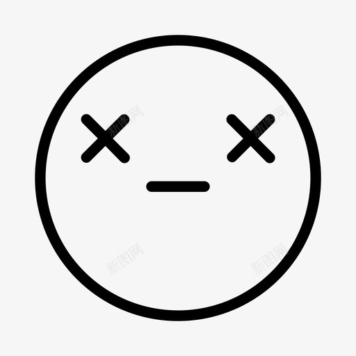 死了迷茫表情表情脸图标svg_新图网 https://ixintu.com 死了迷茫表情 脸 表情