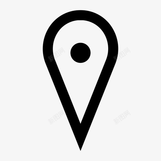 地图定位查找gps图标svg_新图网 https://ixintu.com gps 地图定位 定位 查找