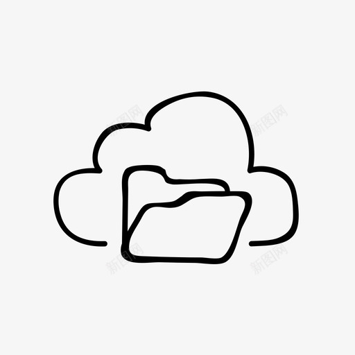 文件夹办公室组织图标svg_新图网 https://ixintu.com 云手绘 保存 办公室 存储 文件夹 组织 软件