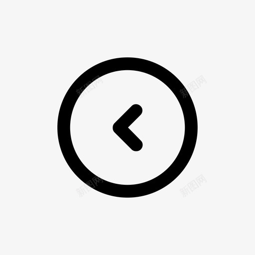 左箭头按钮图标svg_新图网 https://ixintu.com 圆圈 左 按钮 箭头