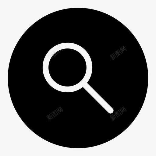 搜索gui界面图标svg_新图网 https://ixintu.com MNML20 gui 搜索 放大镜 用户界面 界面