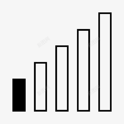 信号酒吧低图标svg_新图网 https://ixintu.com 低 信号 电话 移动 酒吧