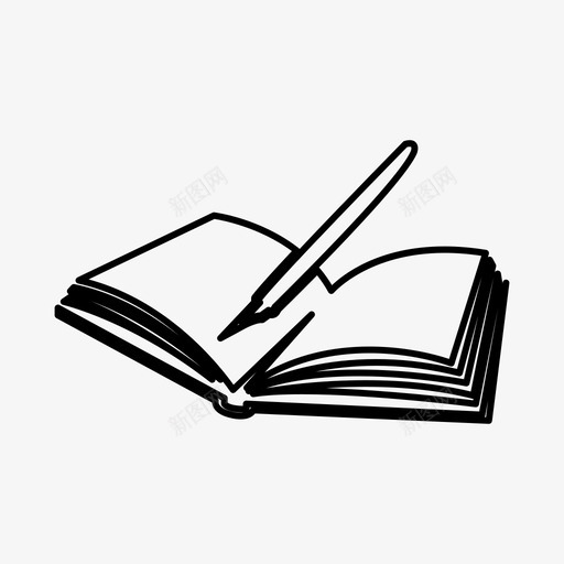书家图标svg_新图网 https://ixintu.com 书 家