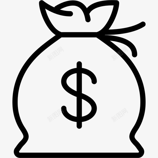钱袋现金美元图标svg_新图网 https://ixintu.com 现金 美元 金融 钱袋 麦克风