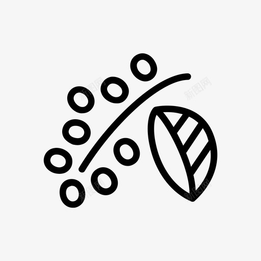 分枝咖啡生长图标svg_新图网 https://ixintu.com 分枝 咖啡 有机 树 生长 起源