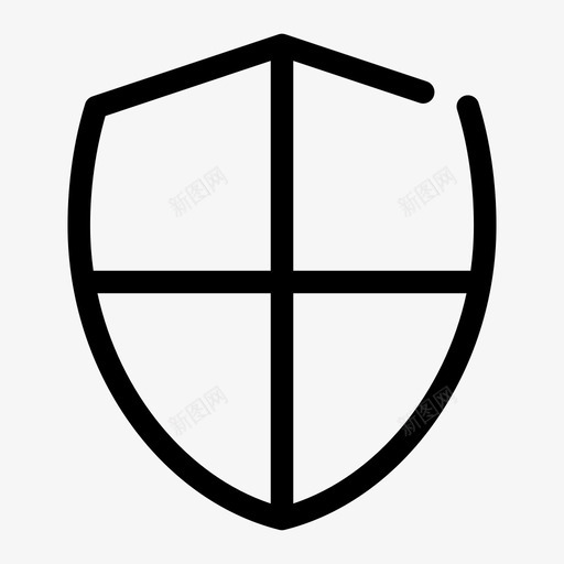 盾牌徽章防护图标svg_新图网 https://ixintu.com 安全 徽章 电脑 盾牌 防护